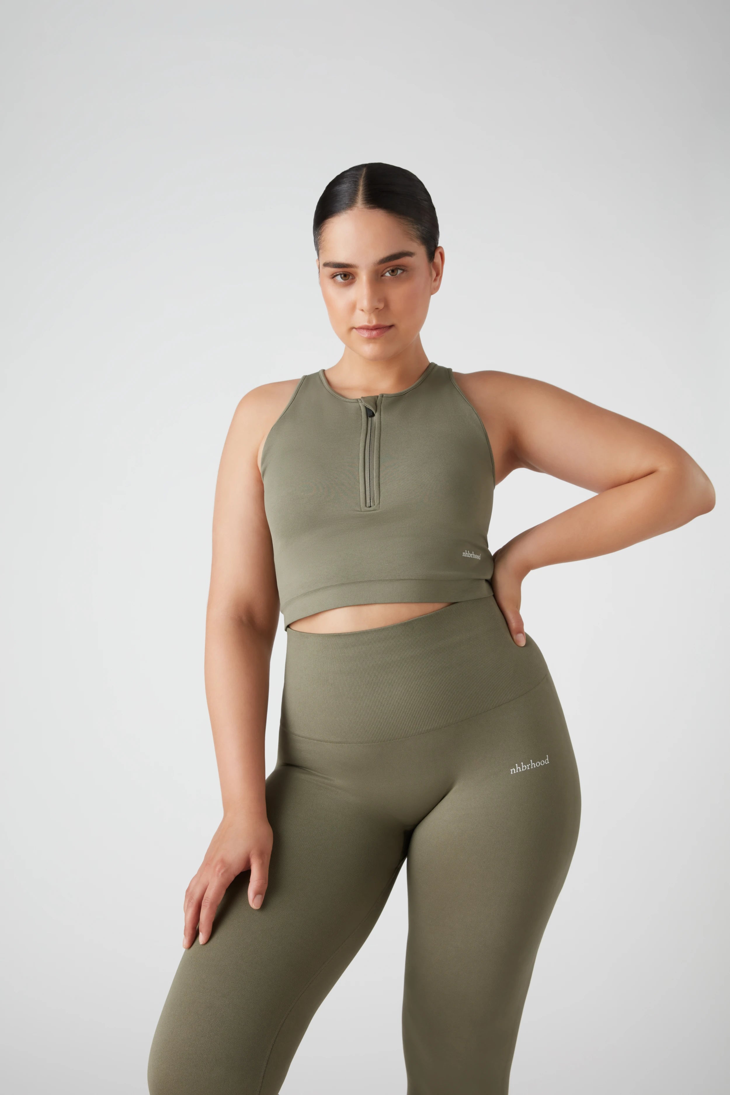 Buy Boohoo Soft Touch Basic Leggings In Sage